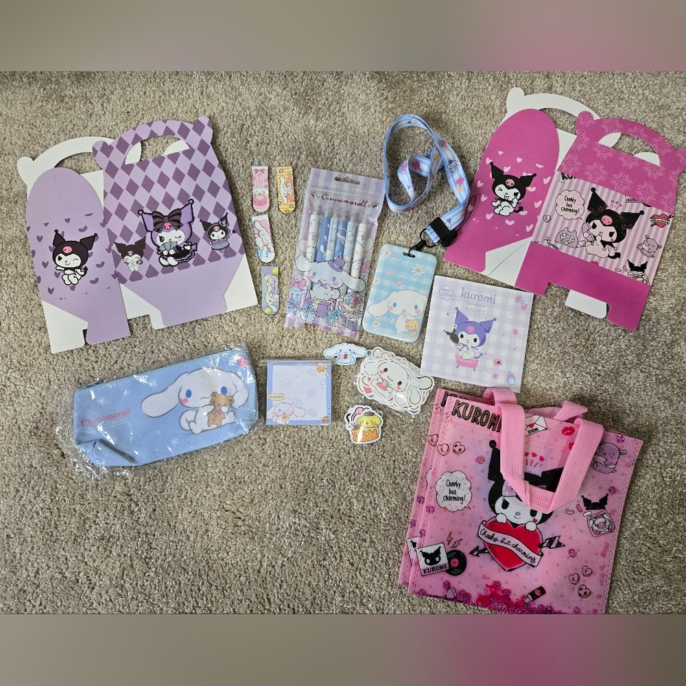 Kuromi and Cinnamoroll Stationery Set